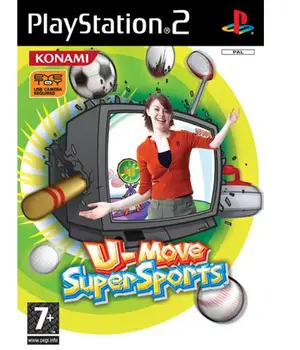 

U Move Super Sports-Eye Toy Ps2 video games Konami Estraegia age 3 +