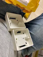 Junction-Box Socket Switch Outfit External Baking 86-Type Flame-Retardant Black Pvc/abs