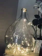 Guirnalda de luces led alimentada por batería, cable de cobre de 2M, 5M y 10M, para árbol de Navidad, boda, decoración al aire libre
