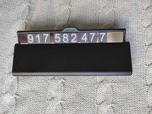 Teléfono de tarjeta de estacionamiento temporal hid de un solo clic, cajón ultrafino, accesorio para coche, placa de número de teléfono luminosa