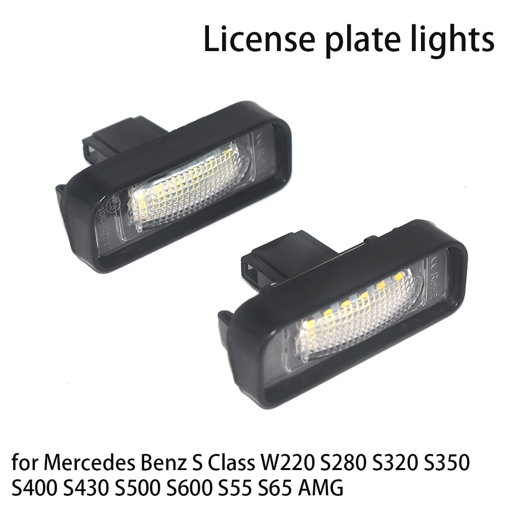 

Car Number License Plate Light Lamp LED Lights for Mercedes Benz S Class W220 S280 S320 S350 S400 S430 S500 S600 S55 S65 AMG