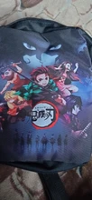 Demon Slayer-bandolera pequeña para chicas, bolso cruzado de Anime Kimetsu No Yaiba, Nezuko, Tanjirou