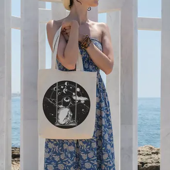 

Angemiel Bag Swing Moon Stance Motif Shopping Beach Tote Bag