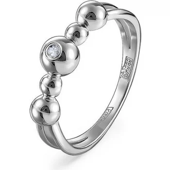 

Kabarovsky ring with 18 diamonds in white gold