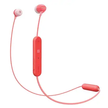 

Sporting wireless headphones SONY WI-C300, with Stamina mode, NFC/Bluetooth. Color RED