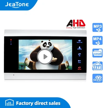 

Jeatone 720P/AHD 7 inch Video Intercom Video Door Phone Security System Voice message/Motion Detection (Monitor Only)
