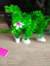 Tank-Decoration-Accessories Plastic Aquarium Water-Plants Artificial Green Fake Home