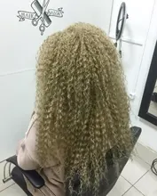 Extensión de pelo natural de 22 pulgadas, pelo sintético rizado, fibra de alta temperatura, Ombre, marrón, 2 unidades/lote, extensiones de mechones de pelo ondulado