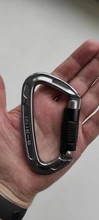 Hammock Carabiner Rappelling Twist-Locking Heavy-Duty Outdoor Climbing D-Shape-Buckle