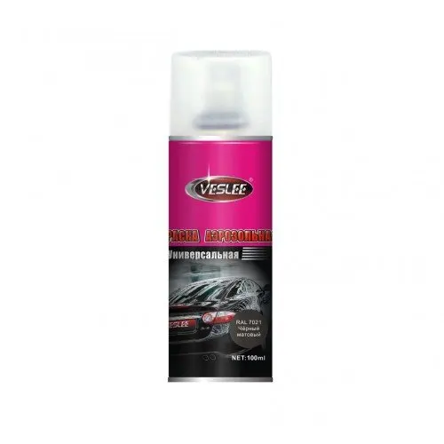 Spray paint vesslee black matte 100 ml RAL 7021 afbeelding