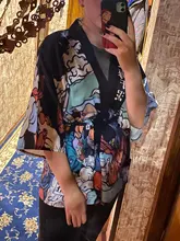 Kimono Cardigan Blouses Outfit Yukata Womens Tops Kawaii Shirt Streetwear Harajuku Japanese
