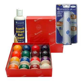 

Game balls aramith continental + cleaning kit aramith