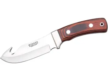 

Joker CR55 Oso-D scaler knife with virola cache in red wood and 12 cm blade.