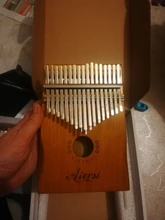 Bag Book Tune-Hammer Gecko Kalimba Thumb Instruction Koa Musical-Gift Aiersi 17-Keys