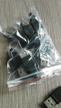 Conector de enchufe tipo A macho, USB, 4 pines, con cubierta de plástico negro, 10 Uds.