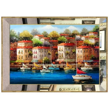 

Luxury Mirror Framed Digital Glass Canvas Painting 45 * 60 cm
