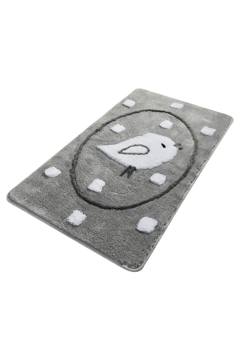 Коврик для ванной-коврики | коврик для ванной нескользящие Противоскользящие коврики Birdie серый 60X100 см