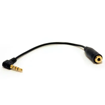 

Cable jack 3.5 mm conversor auriculares OMTP a CTIA 4 pin 0.30 M Negro