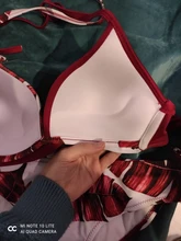 Swimwear Women Swimsuits Bikinis-Set Bathing-Suit Biquini Beach-Wear Leaf-Print Riseado