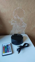 Table-Lamp Light Cool Ackerman-Figure Night-Light Titan Attack Acrylic Home-Room-Decor
