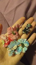 Colgante de flor de poliéster y algodón mezclado, abalorio de borla, hecho a mano para pendientes de gota, accesorios de joyería artesanal, DIY, 10 ~ 50 Uds.