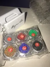 Polvo de cristal roto pigmento mágico con purpurina para uñas, caja de almacenamiento de polvo, Micro taladro de cristal brillante, decoraciones para uñas artísticas