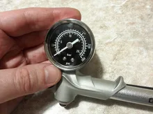 Bike Fork Air-Shock-Pump High-Pressure Mountain-Bicycle Rear-Suspension 300psi GIYO Lever--Gauge