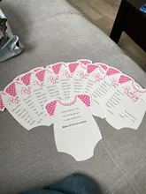 Predicciones y tarjetas de consejos para bebés (paquete de 10) -Ideas de juegos de Baby Shower para niño o niña-suministros de actividades de fiesta