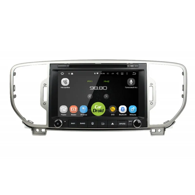Штатная магнитола Roximo CarDroid RD-2309D для KIA Sportage 4(Android 8.0) DSP(+ Камера заднего вида в подарок