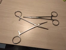 De acero inoxidable pinza hemostática pinzas quirúrgicas quirúrgico kit de herramienta de fórceps hemostáticos alicates recto/codo consejos