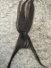 LVHAN-flequillo de aire puro, extensión de cabello sintético, Natural, negro, marrón claro, marrón oscuro, negro, fibra de alta temperatura