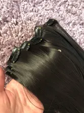 24 pulgadas 6 unids/set Clip en pelo Natural extensiones de cabello lacio Clip ins sintético Clip en la extensión del pelo para las mujeres