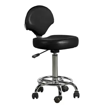

Stool with backrest and pump NEUMATICA COLOR black