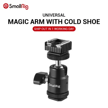 

SmallRig Ball Head Clamp With Shoe Mount Adapter For Camera Tripod LED Light Flash Bracket Holder Mount Quick Release 1639