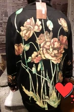 Women Hoodies Clothing Sweatshirts Floral-Print DIMANAF Autumn Winter Pullover Tops Turtleneck