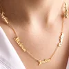 Dainty Custom Multi-name Personalized Necklace Grandmother with Child Name Necklace Stainless Steel Chain Gift Family Jewelry