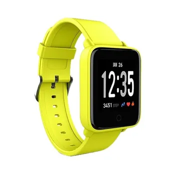 

Spc smartee feel 9630y smart watch yellow-3.3cm touch screen ips color-bt4.0-multisport-notifications-