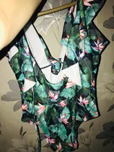 Bañador Sexy de una pieza para mujer, traje de baño de realce, Monokini con volantes, ajustable al hombro, 2021