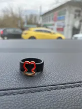 Oso de acero de titanio anillo hueco de malla de anillo individual alto calidad oso anillo para mujer Tricolor al por mayor venta al por mayor nuevo DisgnHot