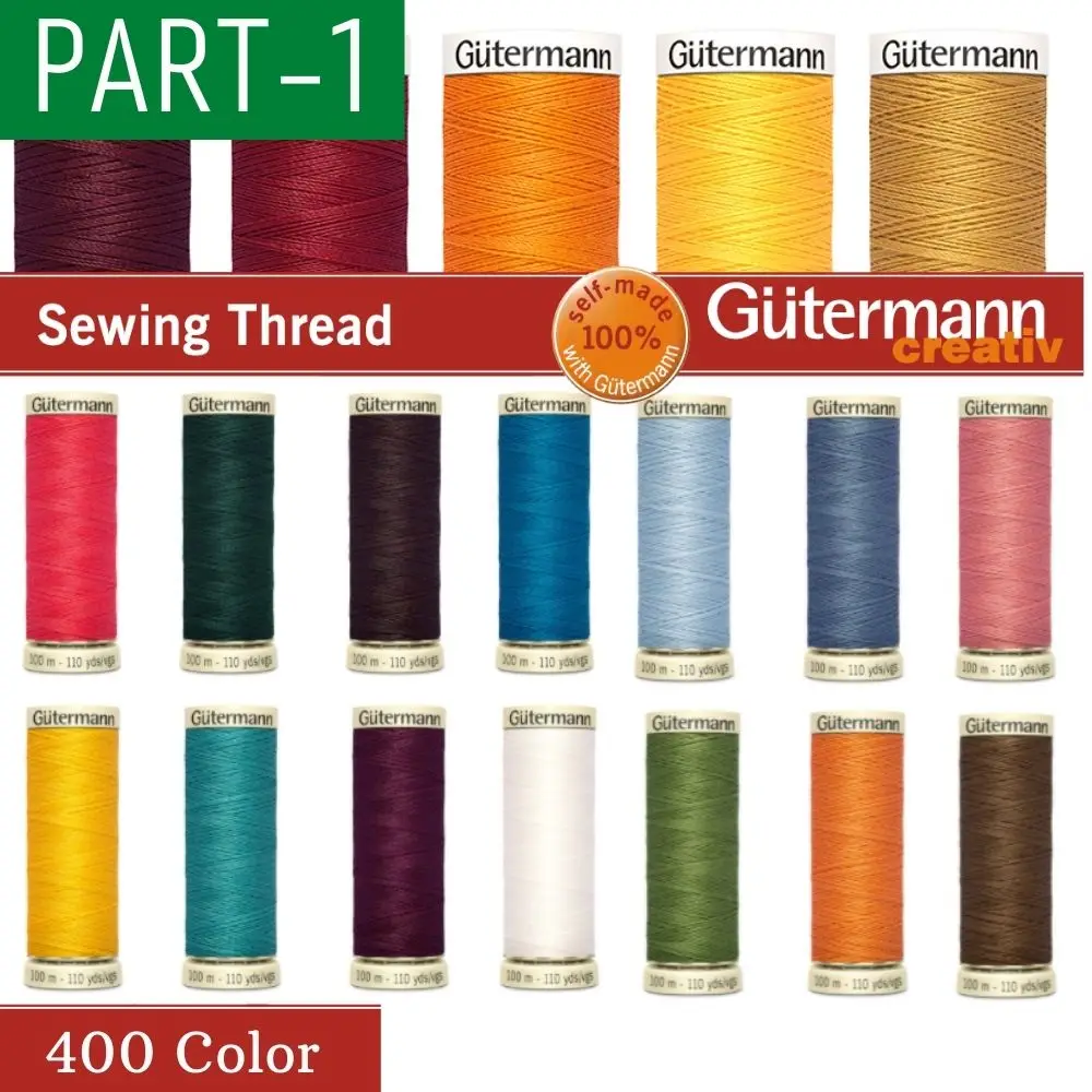 Gütermann G723860-414 - Hilo De Coser, Poliéster, Color Crudo/rosa