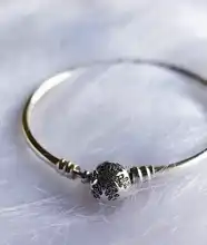 925-Sterling-Silver Bracelet Bangles Jewelry Women Chain Snake Heart Blue Eye No Snowflake