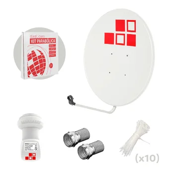 

Diesl.com - Kit Antena Parabólica Satélite 80cm + LNB