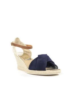 

Blue sandal wedge esparto.19120