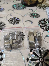 Puerto estándar USB tipo A, conector hembra de soldadura, PCB, USB-A, SMT, 4 pines, 10 Uds.