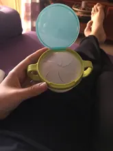 Bebé niños de plástico Snack Catcher doble mango taza de tentempié tarro recipiente a prueba de derrames y contenedor de caja almacenamiento Snacks #20