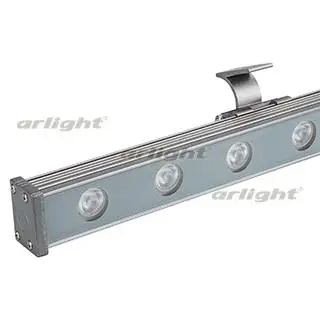 023623 Светодиодный прожектор AR-LINE-1000S-18W-24V RGB(Grey, 30 deg, DMX512) ARLIGHT