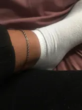 Tobillera de acero inoxidable para mujer, pulsera de tobillo con cadena de eslabones, para playa, regalo de joyería, 2021