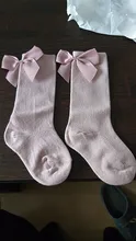 Kids Socks Bowknot Toddlers Baby-Girls Long Knee-High 100%Cotton New Big Soft 0-3-Years