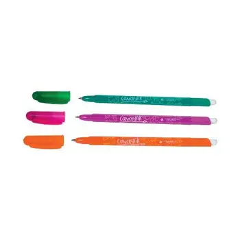 

Blister card 4 pen erasable ball cancellik 1,0mm col. Assorted trattoTRATTO4.21