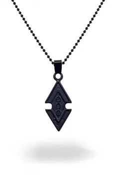 

Angemiel Men Pit Black Chain Metal Necklace